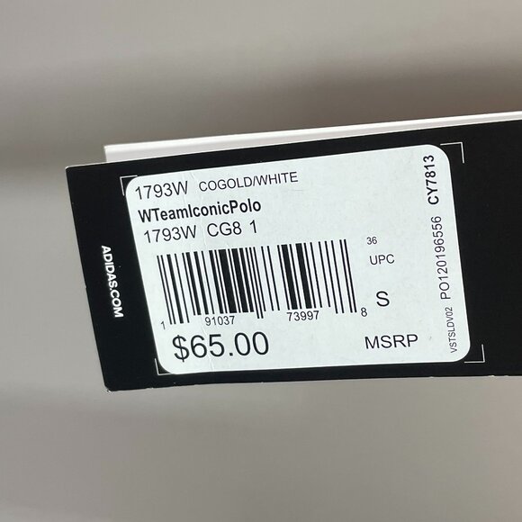 NEW Adidas Shirt Womens Small yellow athletic polo casual colorful sports - Picture 6 of 9